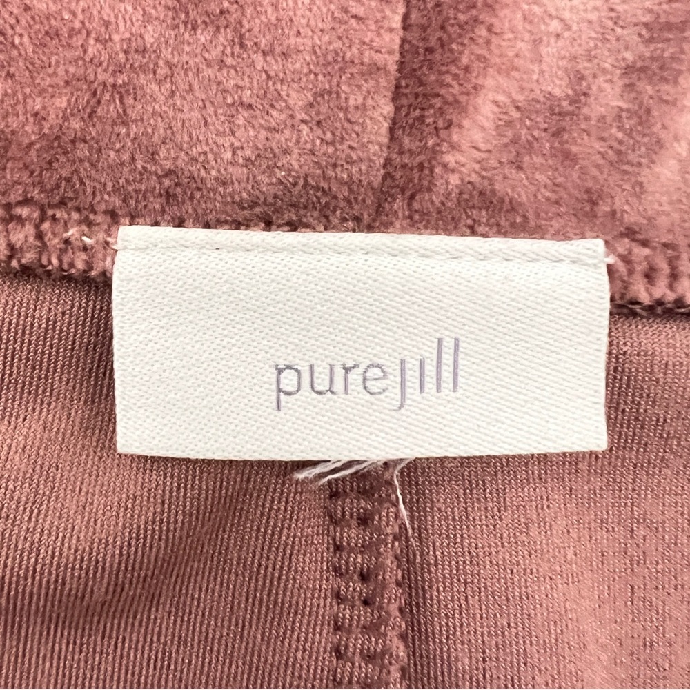 J. Jill pink velvet wide leg casual lounge pants size medium M? B169 - Picture 2 of 3